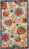 3' X 5' Orange And Red Toile Non Skid Indoor Outdoor Area Rug - Homeroots - Flyclothing LLC