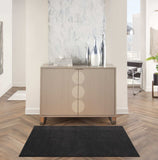 3' X 5' Black Stain Resistant Indoor Outdoor Area Rug - Homeroots - Flyclothing LLC