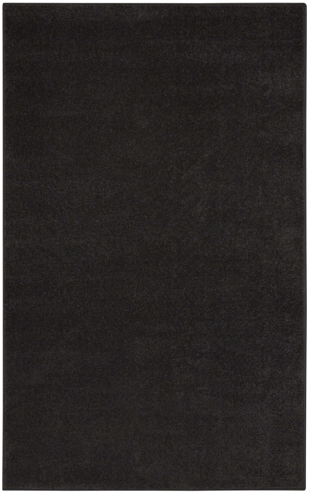 3' X 5' Black Stain Resistant Indoor Outdoor Area Rug - Homeroots - Flyclothing LLC