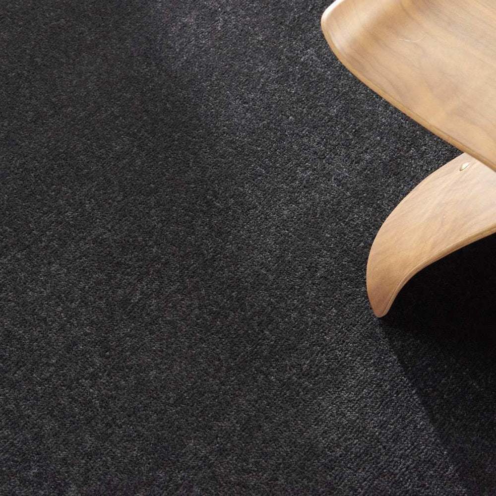 4' X 4' Black Round Non Skid Indoor Outdoor Area Rug - Homeroots - Flyclothing LLC