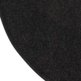 4' X 4' Black Round Non Skid Indoor Outdoor Area Rug - Homeroots - Flyclothing LLC