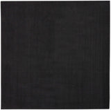 5' X 5' Black Square Non Skid Indoor Outdoor Area Rug - Homeroots - Flyclothing LLC
