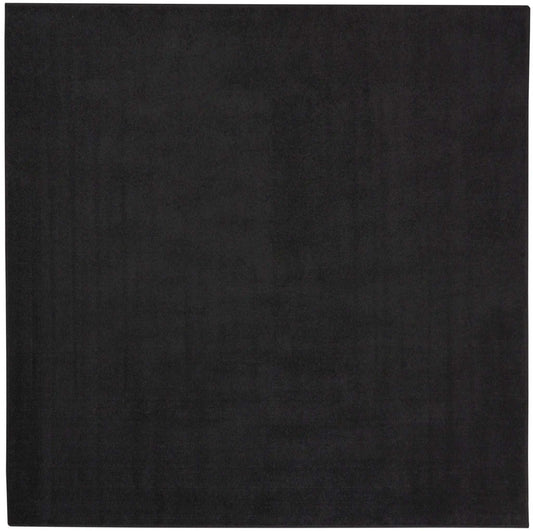 5' X 5' Black Square Non Skid Indoor Outdoor Area Rug - Homeroots - Flyclothing LLC