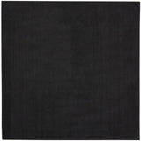5' X 5' Black Square Non Skid Indoor Outdoor Area Rug - Homeroots - Flyclothing LLC