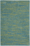 2' X 4' Blue And Green Striped Non Skid Indoor Outdoor Runner Rug - Homeroots - Flyclothing LLC