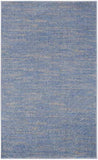 3' X 5' Blue And Grey Striped Non Skid Indoor Outdoor Area Rug - Homeroots - Flyclothing LLC