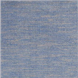 3' X 5' Blue And Grey Striped Non Skid Indoor Outdoor Area Rug - Homeroots - Flyclothing LLC