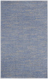 3' X 5' Blue And Grey Striped Non Skid Indoor Outdoor Area Rug - Homeroots - Flyclothing LLC
