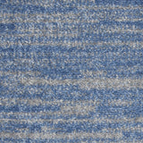 3' X 5' Blue And Grey Striped Non Skid Indoor Outdoor Area Rug - Homeroots - Flyclothing LLC