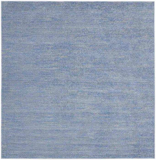 5' X 5' Blue And Grey Square Striped Non Skid Indoor Outdoor Area Rug - Homeroots - Flyclothing LLC