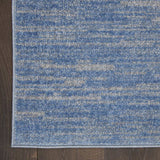 9' X 12' Blue And Grey Striped Non Skid Indoor Outdoor Area Rug - Homeroots - Flyclothing LLC