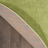 4' X 4' Green Round Non Skid Indoor Outdoor Area Rug - Homeroots - Flyclothing LLC