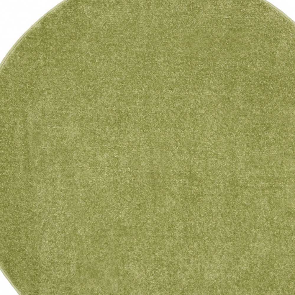 4' X 4' Green Round Non Skid Indoor Outdoor Area Rug - Homeroots - Flyclothing LLC