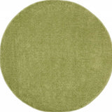 4' X 4' Green Round Non Skid Indoor Outdoor Area Rug - Homeroots - Flyclothing LLC