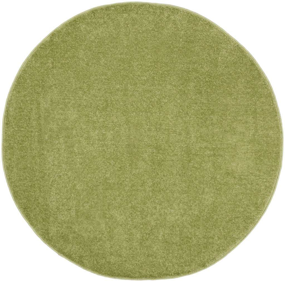 4' X 4' Green Round Non Skid Indoor Outdoor Area Rug - Homeroots - Flyclothing LLC