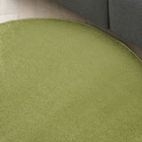 4' X 4' Green Round Non Skid Indoor Outdoor Area Rug - Homeroots - Flyclothing LLC