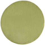 6' X 6' Green Round Non Skid Indoor Outdoor Area Rug - Homeroots - Flyclothing LLC