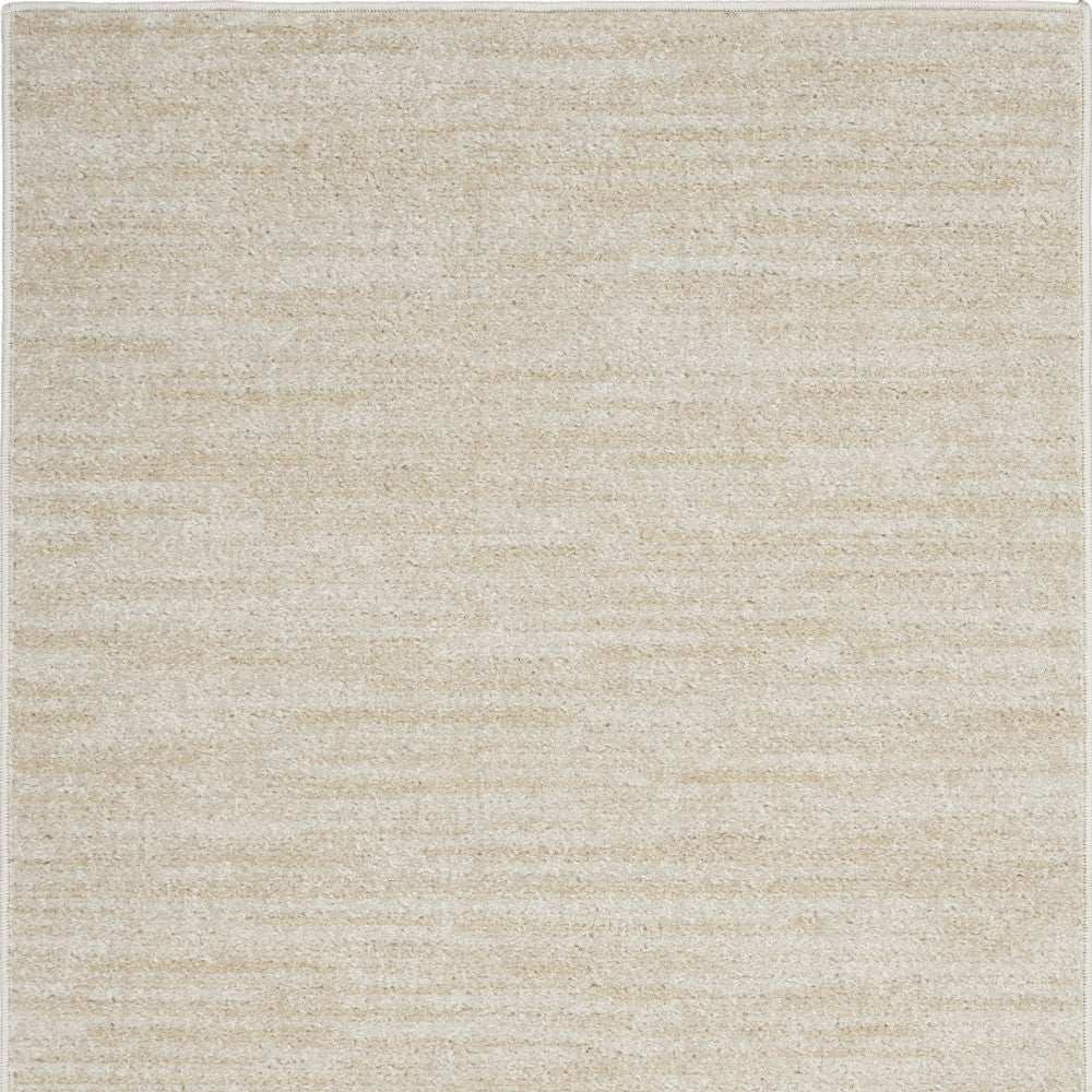 2' X 4' Ivory And Beige Non Skid Indoor Outdoor Runner Rug - Homeroots - Flyclothing LLC