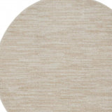 4' X 4' Ivory And Beige Round Non Skid Indoor Outdoor Area Rug - Homeroots - Flyclothing LLC