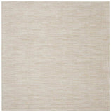 5' X 5' Ivory And Beige Square Non Skid Indoor Outdoor Area Rug - Homeroots - Flyclothing LLC