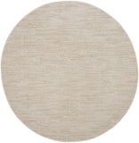 6' X 6' Ivory And Beige Round Non Skid Indoor Outdoor Area Rug - Homeroots - Flyclothing LLC