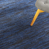 4' X 4' Midnight Blue Round Non Skid Indoor Outdoor Area Rug - Homeroots - Flyclothing LLC