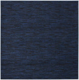 5' Midnight Blue Square Indoor Outdoor Area Rug - Homeroots - Flyclothing LLC