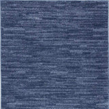 3' X 5' Navy Blue Non Skid Indoor Outdoor Area Rug - Homeroots - Flyclothing LLC