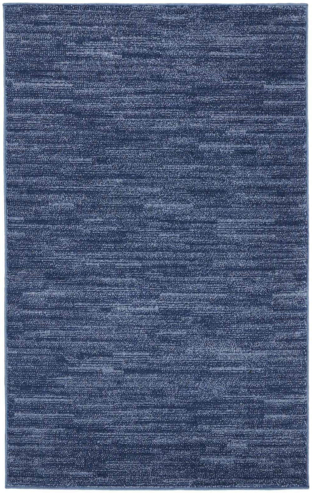 3' X 5' Navy Blue Non Skid Indoor Outdoor Area Rug - Homeroots - Flyclothing LLC