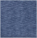 5' X 5' Navy Blue Square Non Skid Indoor Outdoor Area Rug - Homeroots - Flyclothing LLC