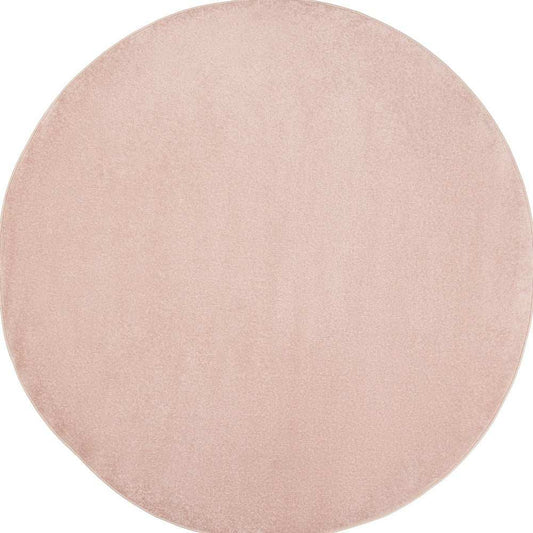 6' X 6' Pink Round Non Skid Indoor Outdoor Area Rug - Homeroots - Flyclothing LLC
