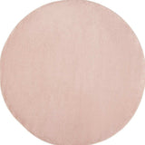 6' X 6' Pink Round Non Skid Indoor Outdoor Area Rug - Homeroots - Flyclothing LLC