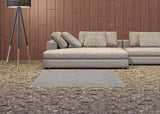 2' X 4' Silver Grey Non Skid Indoor Outdoor Runner Rug - Homeroots - Flyclothing LLC