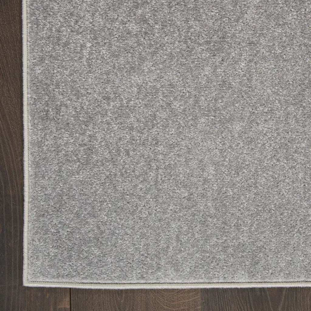 3' X 5' Silver Grey Non Skid Indoor Outdoor Area Rug - Homeroots - Flyclothing LLC