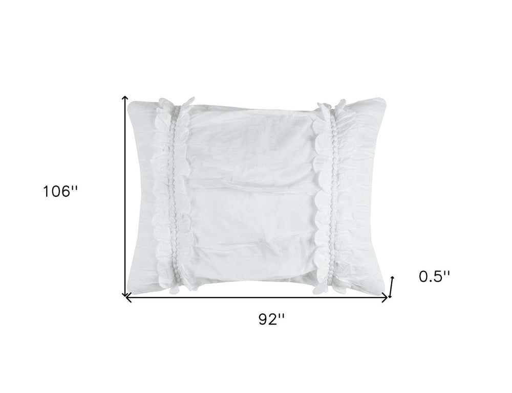 White King 100% Cotton 300 Thread Count Machine Washable Down Alternative Comforter - Homeroots - Flyclothing LLC