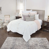 White Queen 100% Cotton 300 Thread Count Machine Washable Down Alternative Comforter - Homeroots - Flyclothing LLC