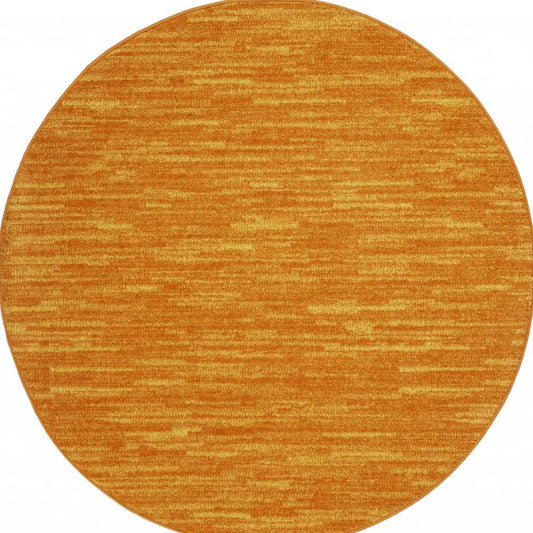 4' X 4' Sunburst Round Non Skid Indoor Outdoor Area Rug - Homeroots - Flyclothing LLC