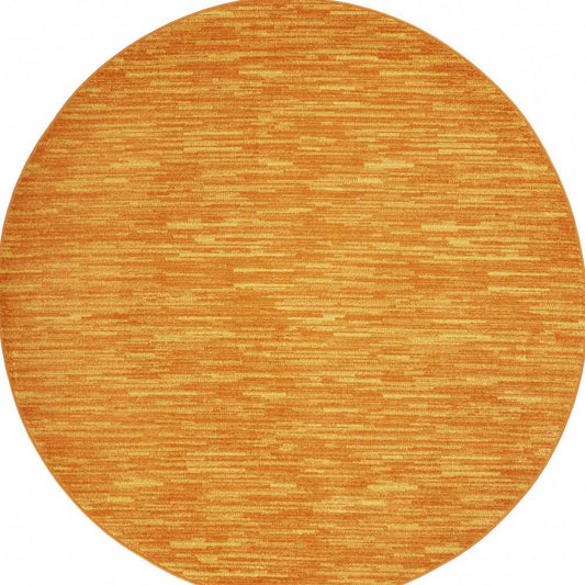 6' X 6' Sunburst Round Non Skid Indoor Outdoor Area Rug - Homeroots - Flyclothing LLC