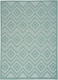 4' X 6' Aqua And Teal Argyle Indoor Outdoor Area Rug - Homeroots - Flyclothing LLC
