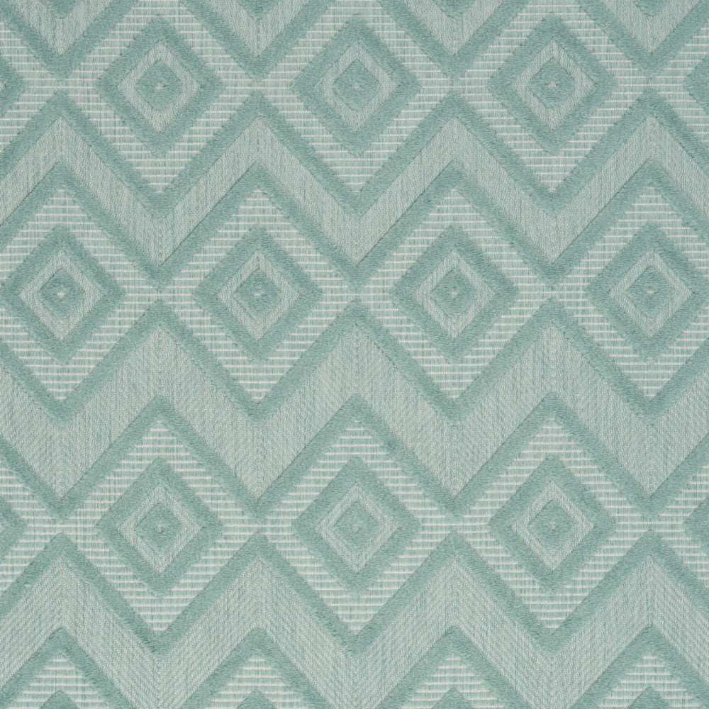 4' X 6' Aqua And Teal Argyle Indoor Outdoor Area Rug - Homeroots - Flyclothing LLC