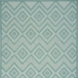 4' X 6' Aqua And Teal Argyle Indoor Outdoor Area Rug - Homeroots - Flyclothing LLC