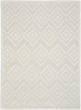 4' X 6' Ivory And White Argyle Indoor Outdoor Area Rug - Homeroots - Flyclothing LLC