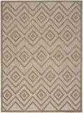 4' X 6' Natural Beige Argyle Indoor Outdoor Area Rug - Homeroots - Flyclothing LLC