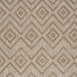 4' X 6' Natural Beige Argyle Indoor Outdoor Area Rug - Homeroots - Flyclothing LLC