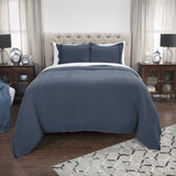Indigo Queen 100% Cotton 300 Thread Count Machine Washable Down Alternative Comforter - Homeroots - Flyclothing LLC