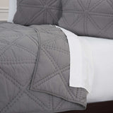 Gray King 100% Cotton 300 Thread Count Machine Washable Down Alternative Comforter - Homeroots - Flyclothing LLC