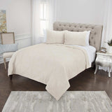 Natural King 100% Cotton 300 Thread Count Machine Washable Down Alternative Comforter - Homeroots - Flyclothing LLC