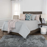 Grey King Microfiber 300 Thread Count Machine Washable Down Alternative Comforter - Homeroots - Flyclothing LLC