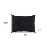 Black King Microfiber 300 Thread Count Machine Washable Down Alternative Comforter - Homeroots - Flyclothing LLC