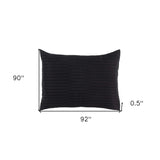 Black Queen Microfiber 300 Thread Count Machine Washable Down Alternative Comforter - Homeroots - Flyclothing LLC
